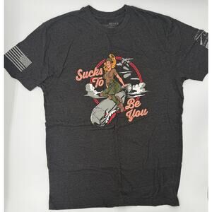 Grunt Style | Graphic Tee (Sucks To Be You) | Men’s | Large | Dark Heather Gray